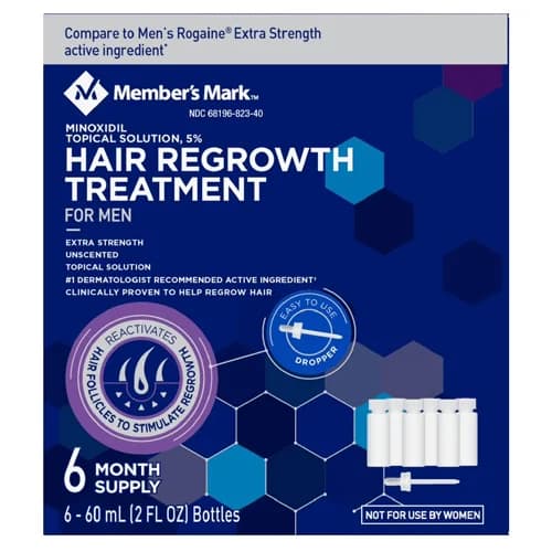 Member's Mark Minoxidil 5% Hair Regrowth Treatment 6 Months Supply