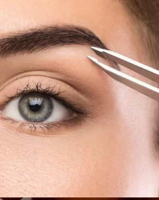 Thin, uneven or over-plucked eyebrows