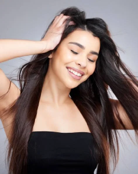 Confident female patient after restoration
