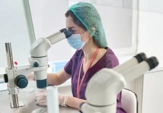 Microscopic graft preparation and implantation