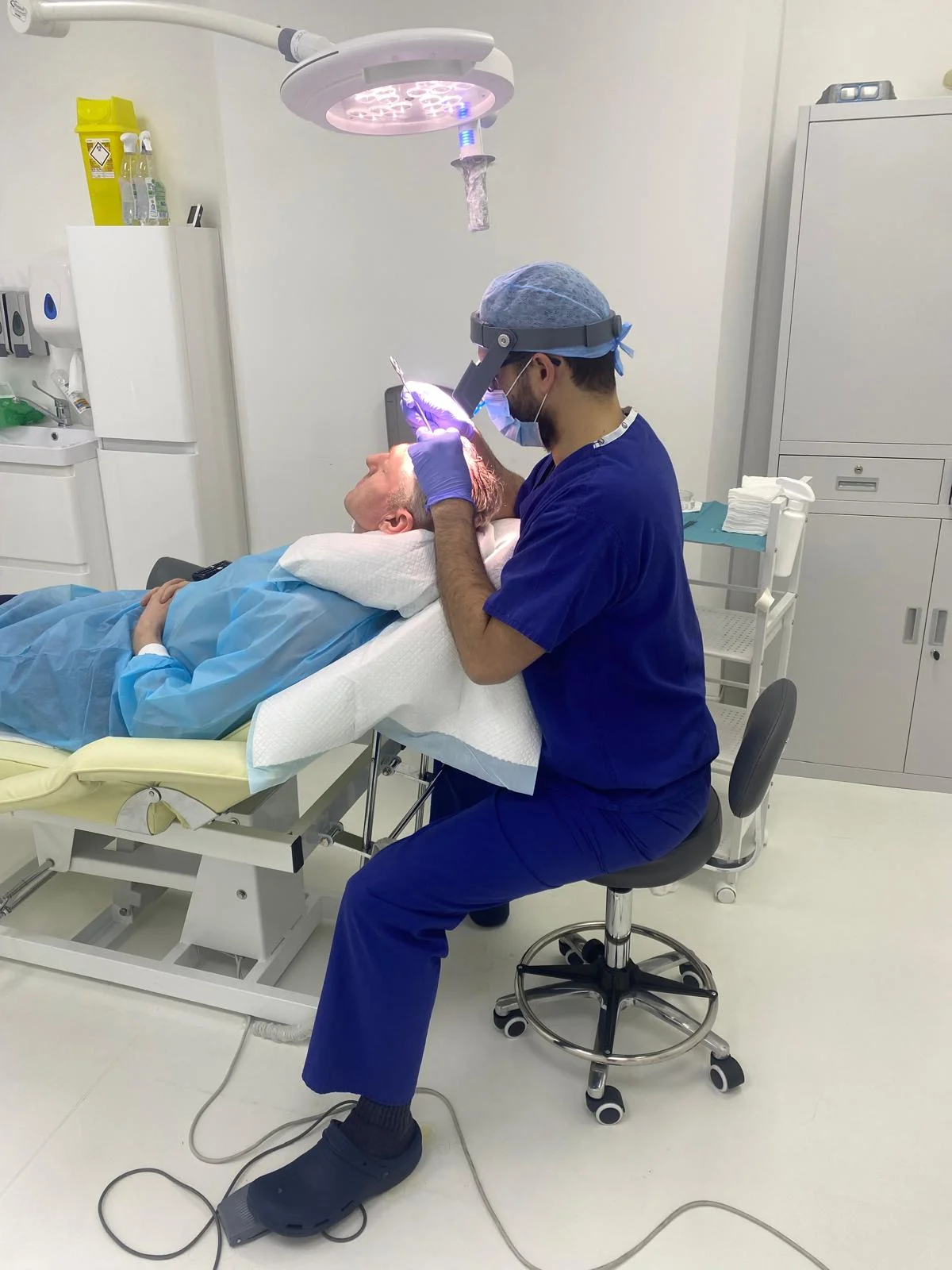 Hair transplant patient photo