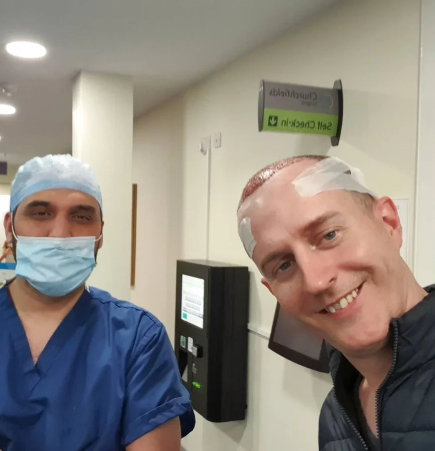 Marc with Dr Ismail Ughratdar