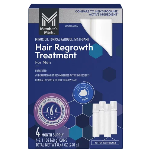 Member's Mark Minoxidil 5% Foam Hair Regrowth Treatment 4 Months Supply